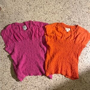 Maeve Pink and Orange Short Sleeve Tops bundle new never worn
